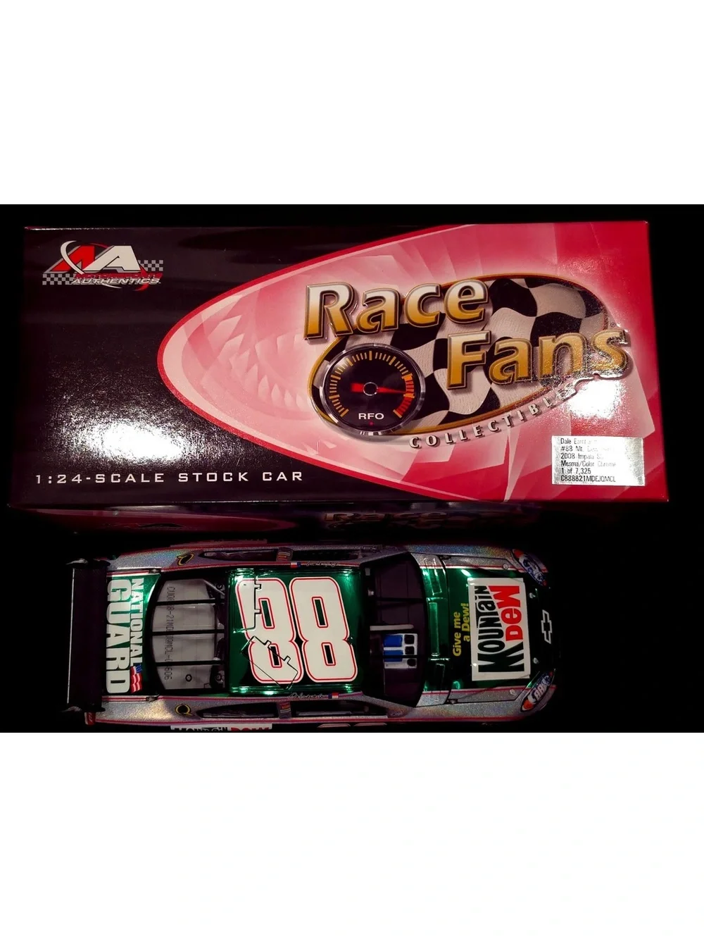 Dale Earnhardt Jr. #88 Mountain Dew Retro 2008 Impala SS 1:24 Scale Diecast Car